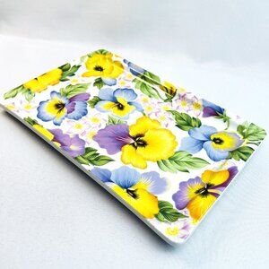 Pillivuyt France Vintage Pansy Porcelain Platter Dated 1928 Rare Floral Pattern